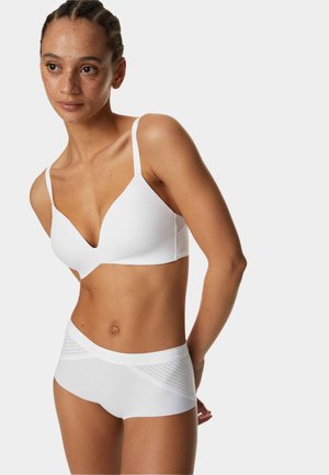 Marks & Spencer, BODY STRIPE - T-Shirt BH - white
