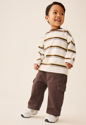 Next, REGULAR FIT - WIDE LEG CARGO TROUSERS  . - Cargohose - brown washed