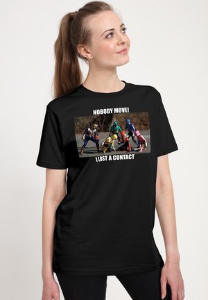 Henry Tiger POWER RANGERS RANGER CONTACT LENS - T-shirts print - black