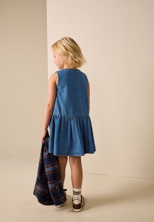 Next REGULAR FIT - DROP WAIST BUTTON THROUGH  - Rochie din denim - blue