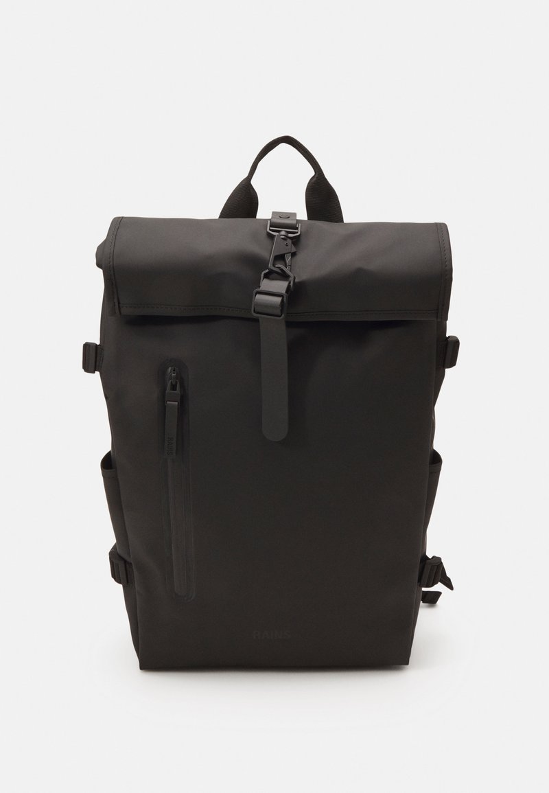 Roll Strap Rucksack Rains ROLLTOP LARGE UNISEX - Rucksack - black - Zalando.co.uk