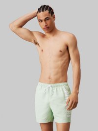 Calvin Klein Swimwear MEDIUM DRAWSTRING - Kopalne hlače - pastel green