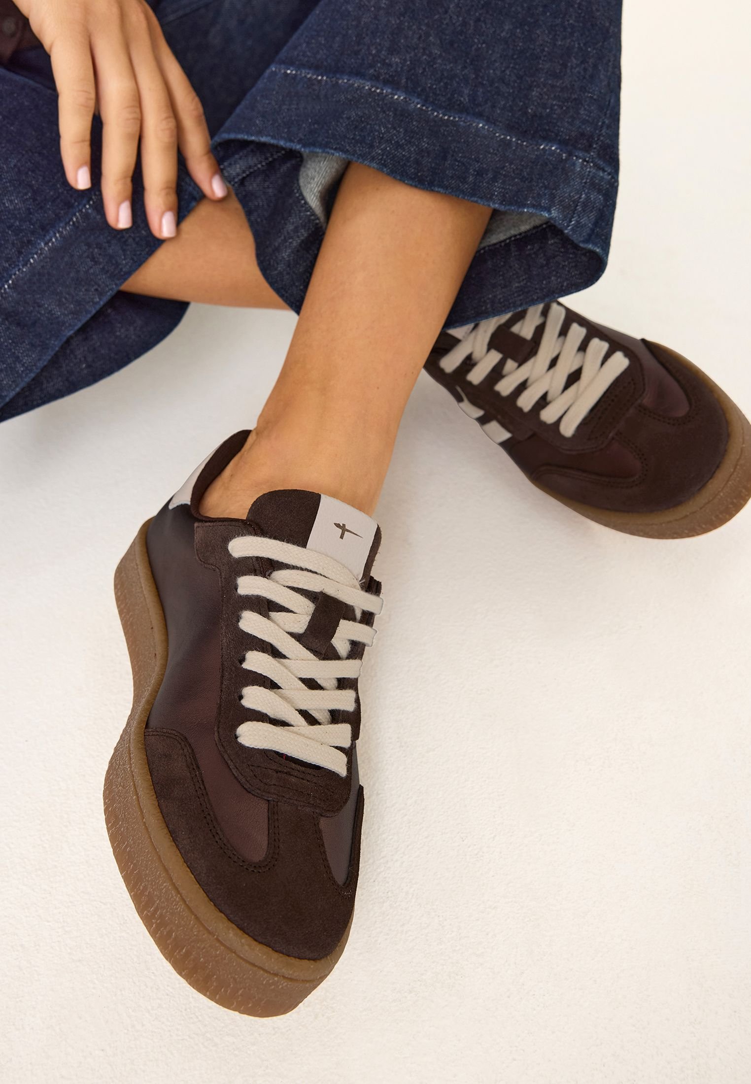 Mocassini Uomo Touch In Ecopelle Marrone Chiaro Con Velcro, Fodera In Pelle, Taglia 45