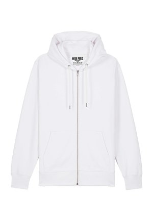 POUR LA VIE BACK PRINT - Sweat zippé - white