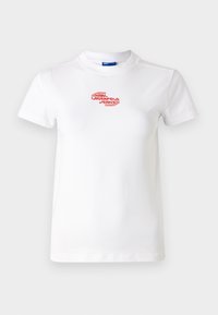 SLIM TEE - Triko s potiskem - white