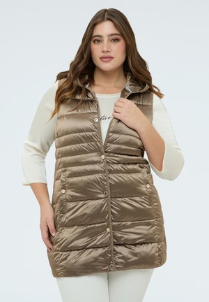 CON CAPPUCCIO - Vest - marrone