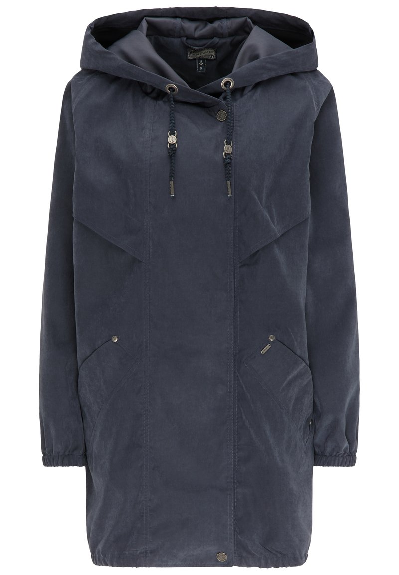 dreimaster Halflange jas blauw dreimaster Halflange jas blauw