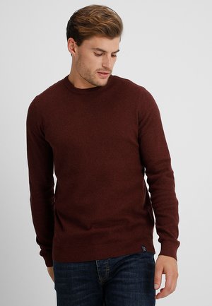 Sweter - mottled bordeaux