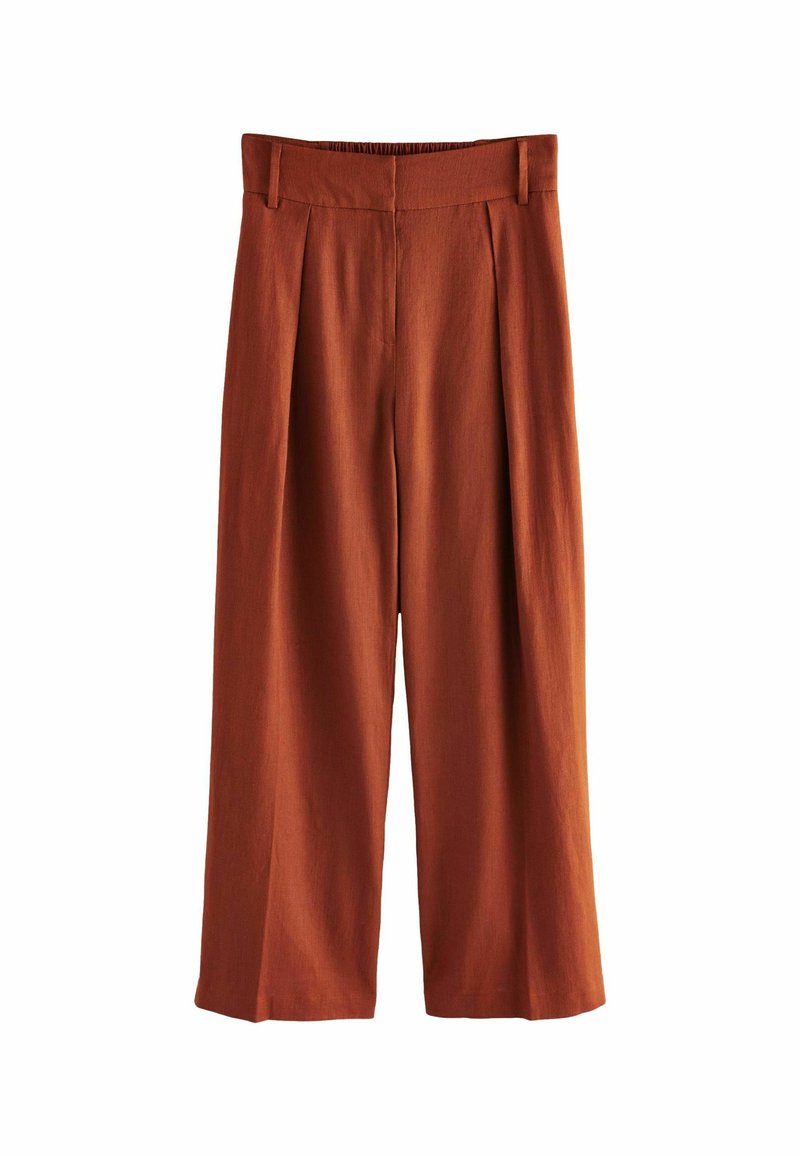 Next PETITE FIT ELASTIC BACK WIDE - Housut - rust brown