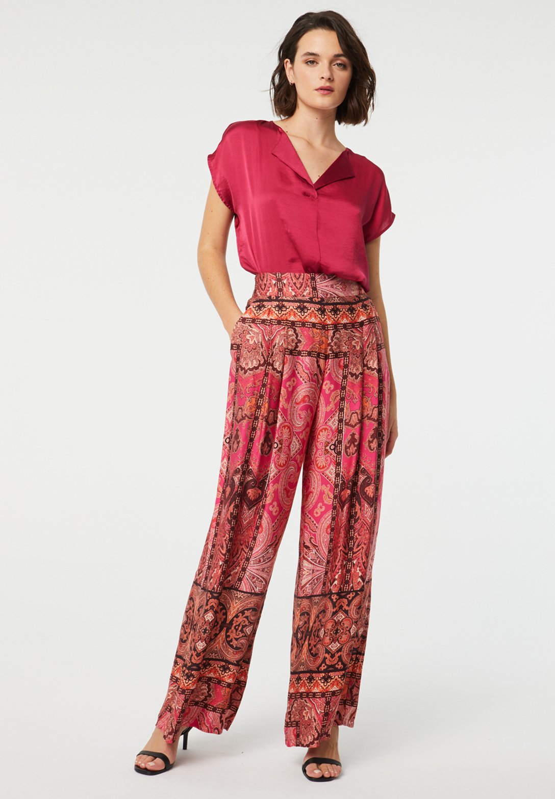 Paz Torras Pantalones - fucsia/fucsia neón - Zalando.es