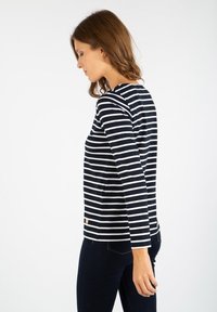 Armor lux PLOZEVET MARINIÈRE - Maglietta a manica lunga - rich navy/blanc