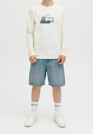 Jack & Jones Junior, Short en jean - light-blue denim