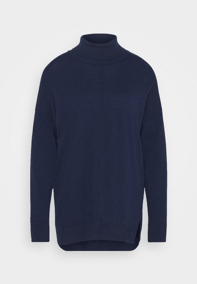 TURTLE NECK - Jumper - dark blue