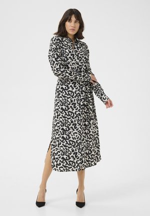 Kaffe, KAALICE - Robe chemise - white black leopard