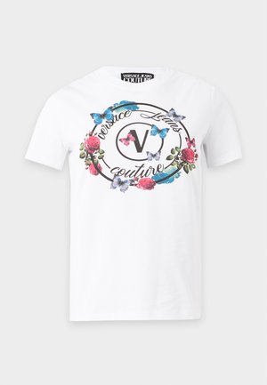 Versace Jeans Couture, EMBLEM - T-Shirt print - white