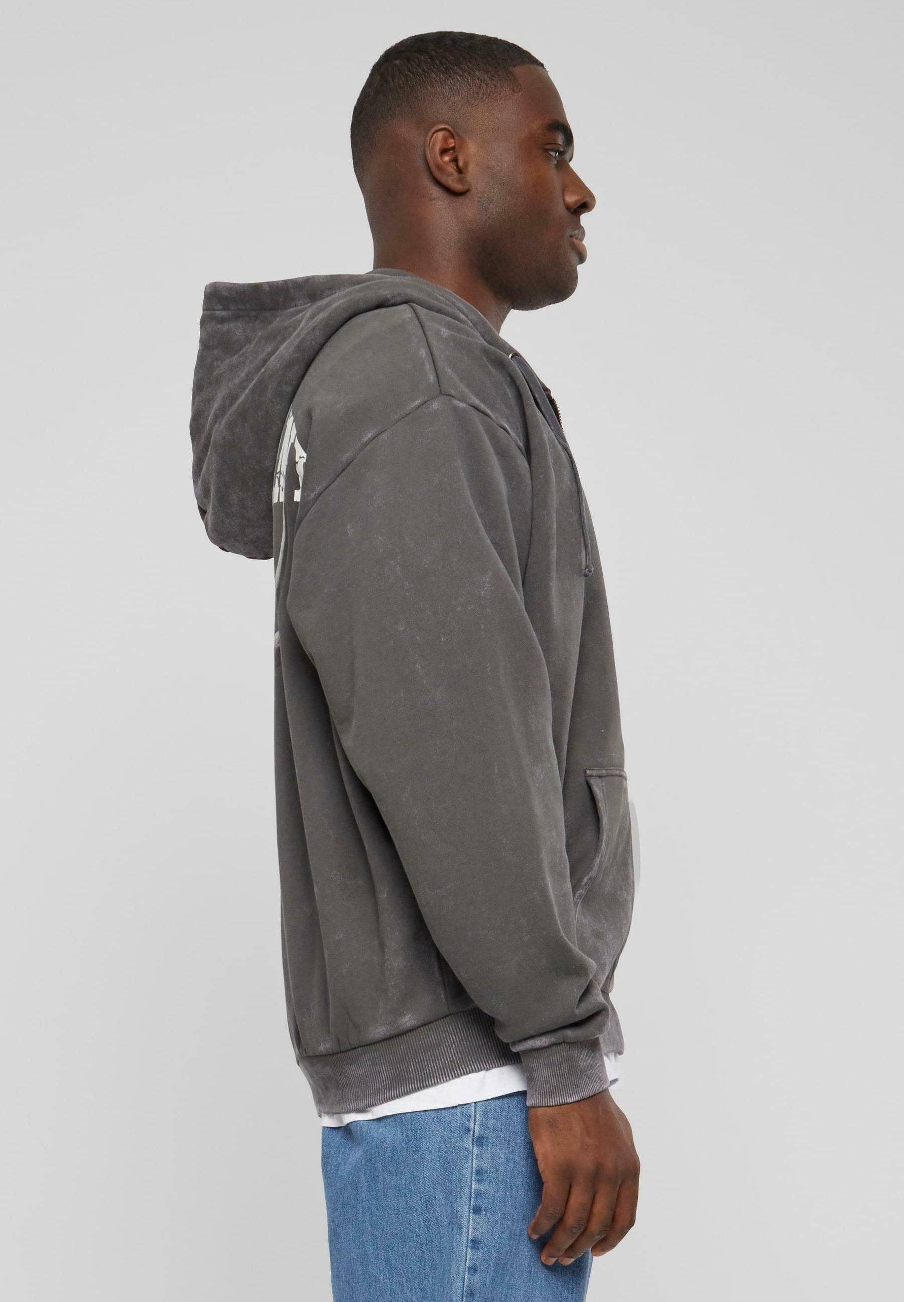 Karl Kani CHEST SIGNATURE OS WASHED HEAVY SKULL - Zip-up