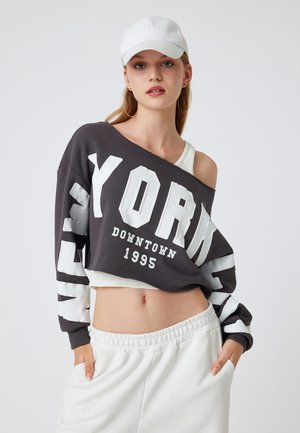 Koton CROP - Sweater - anthracite