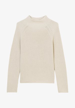 LONGSLEEVE STAND UP COLLAR - Striktrøjer - chalky stone