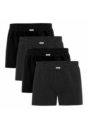 4ER PACK , LOGO - Boxers - schwarz