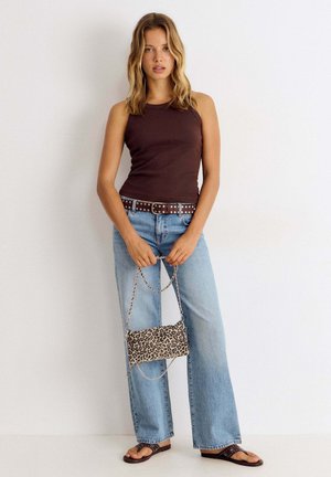 Brownie, BOLSO SOLAPA ANIMAL PRINT - Bandolera - marron