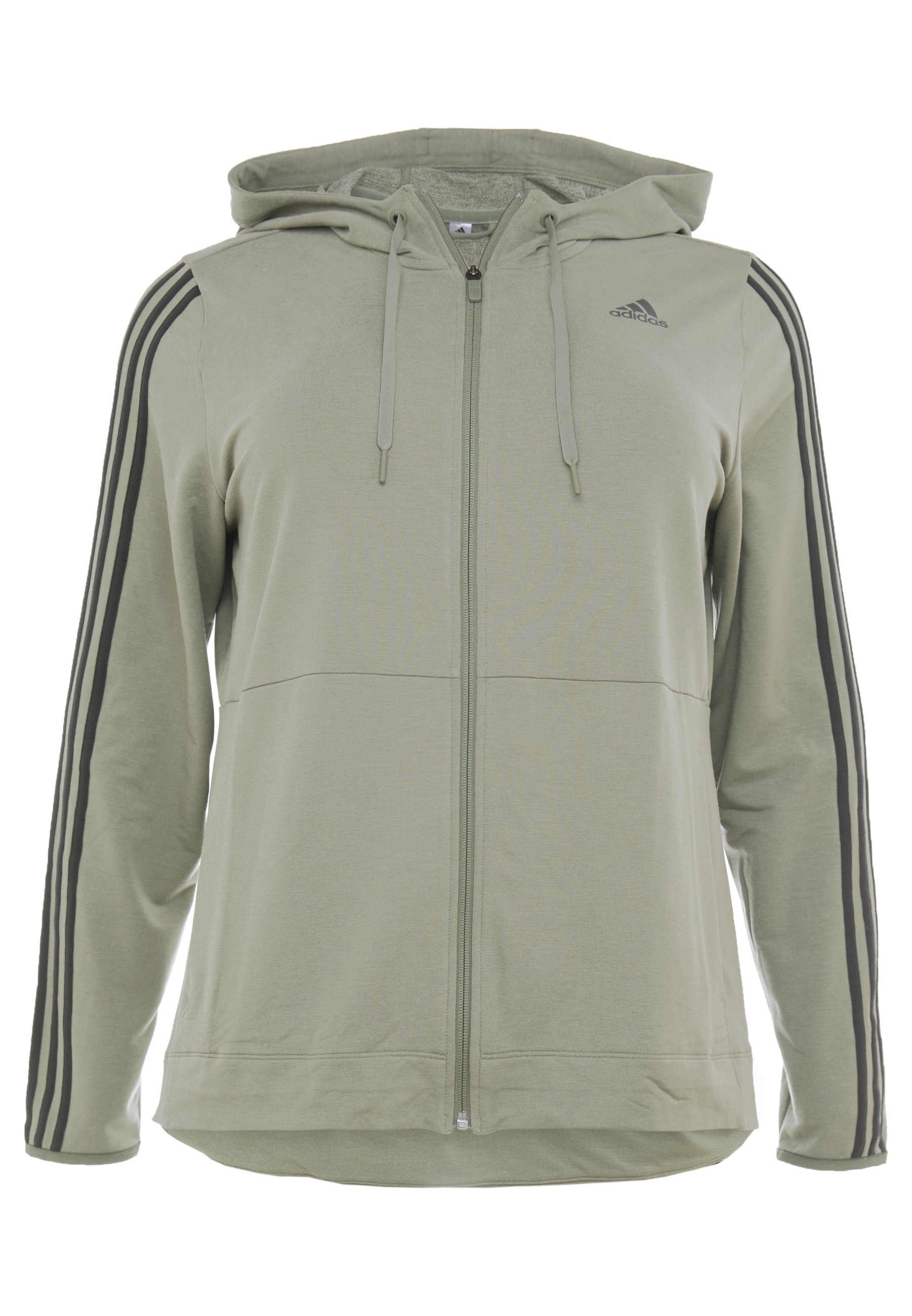 adidas Performance 3S HOOD Sweatjacke legend green adidas Performance 3S HOOD Sweatjacke legend green