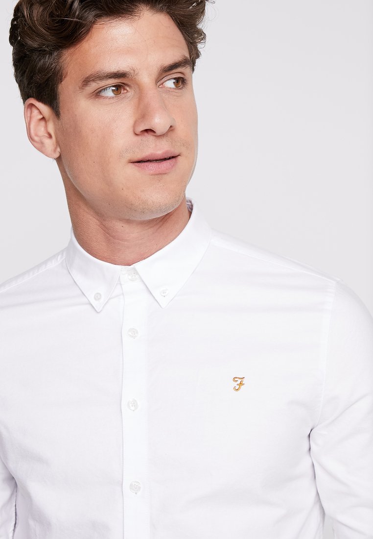 farah brewer white shirt