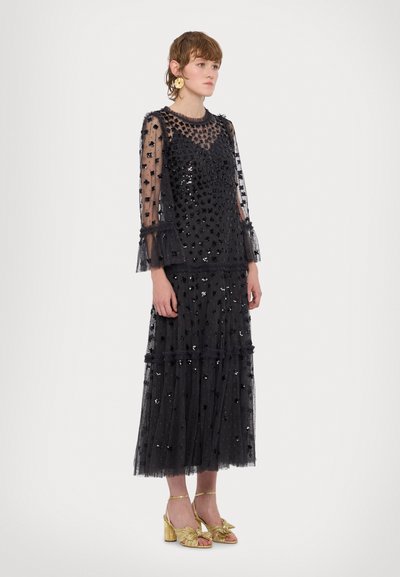 Needle & Thread GLISTEN TIERED GOWN - Galajurk - graphite