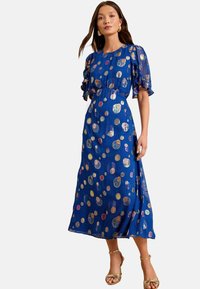 Love & Roses REGULAR FIT -  CREW NECK SHORT SLEEVE MIDI - Vapaa-ajan mekko -  blue spot