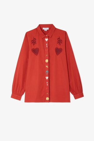 Never Fully Dressed, ROMANCE SHIR - Chemisier - red