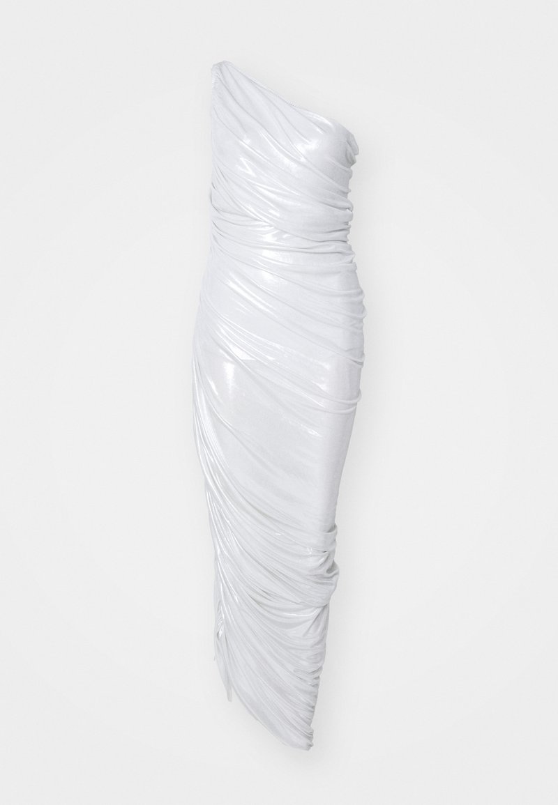 Norma Kamali Galajurk zilverkleurig