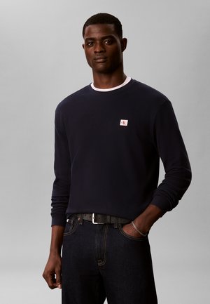 Calvin Klein Jeans, LONG SLEEVE WAFFLE - Блуза с дълги ръкави - dark sapphire