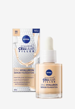 NIVEA CELLULAR FILLER 3IN1 HYALURON SERUM FOUNDATION - Foundation - light