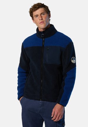 FULL ZIP  - Suéter de forro polar - navy blue