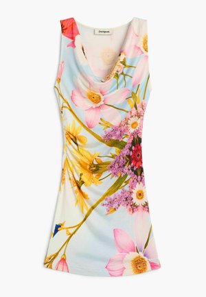 Desigual, SLEEVELESS PRINTED DRESS - Kotelomekko - blue