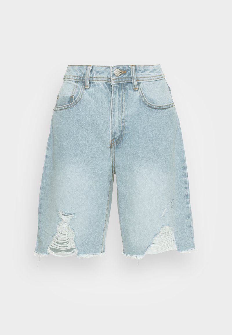 Damen Kleider | Noisy May NMDREW DESTROY BERMUDA Jeans Shorts light blue denim/light-blue denim - UV42770 Damen Kleider | Noisy May NMDREW DESTROY BERMUDA Jeans Shorts light blue denim/light-blue denim - UV42770