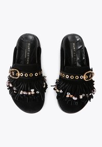 Kurt Geiger London MAYFAIR FRINGE - Ciabattine - black
