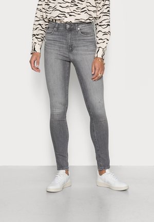 HIGH RISE SKINNY - Skinny džíny - denim grey