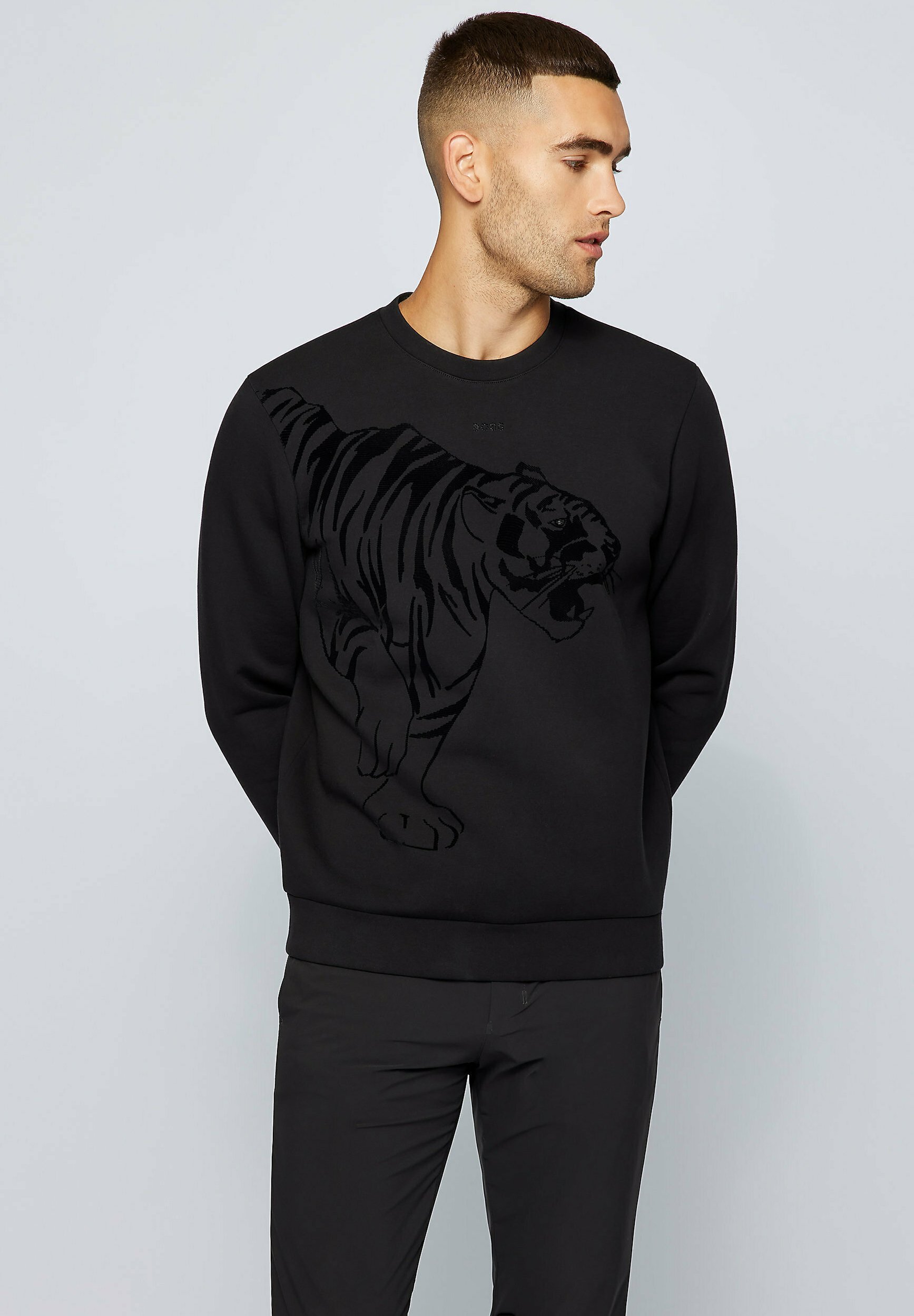 BOSS SALBOX - Sweatshirt - black - Zalando.co.uk