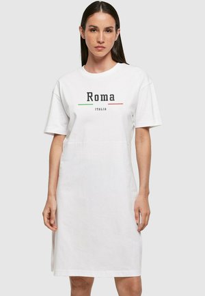 ROMA OVERSIZED SLIT  - Vapaa-ajan mekko - white