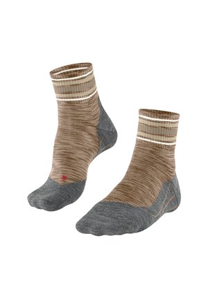 FALKE TK5 WANDER SHORT MEN TREKKING KURZSOCKEN - Sportsokken - beige mel