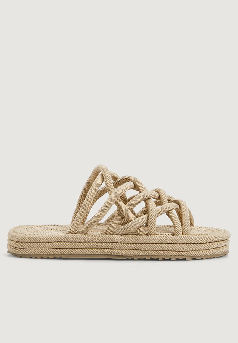 OYSHO ROPE - Muiltjes - beige - Zalando.nl