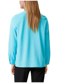 comma Bluse - türkisblau