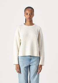 JDY JDYBIGUM O-NECK - Pulover - whitecap gray