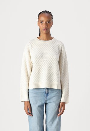 JDY JDYBIGUM O-NECK - Pullover - whitecap gray