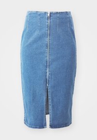 VMCMONIC LONG PENCIL SKIRT - Denimová sukňa - medium blue denim