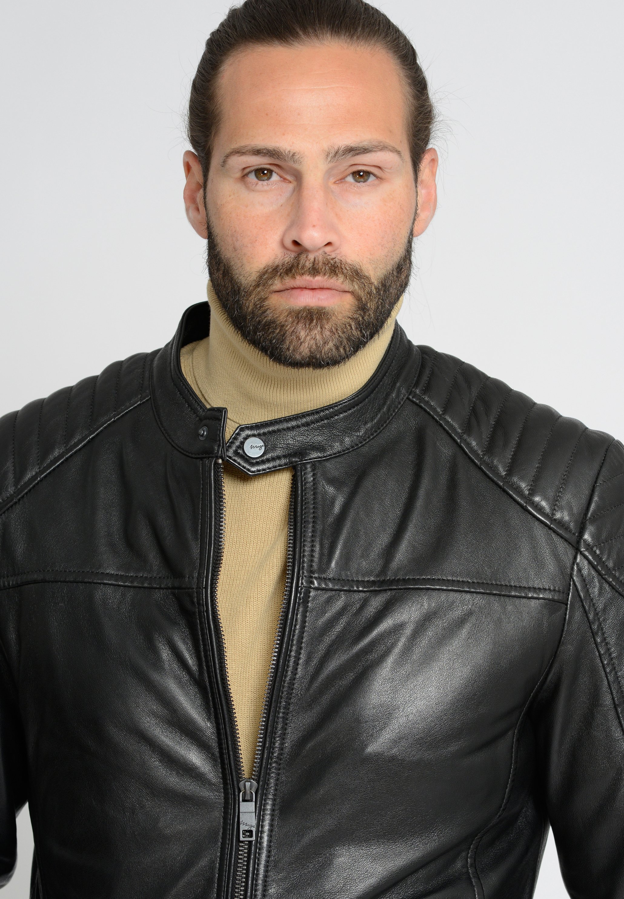 Maze Leather jacket - black - Zalando