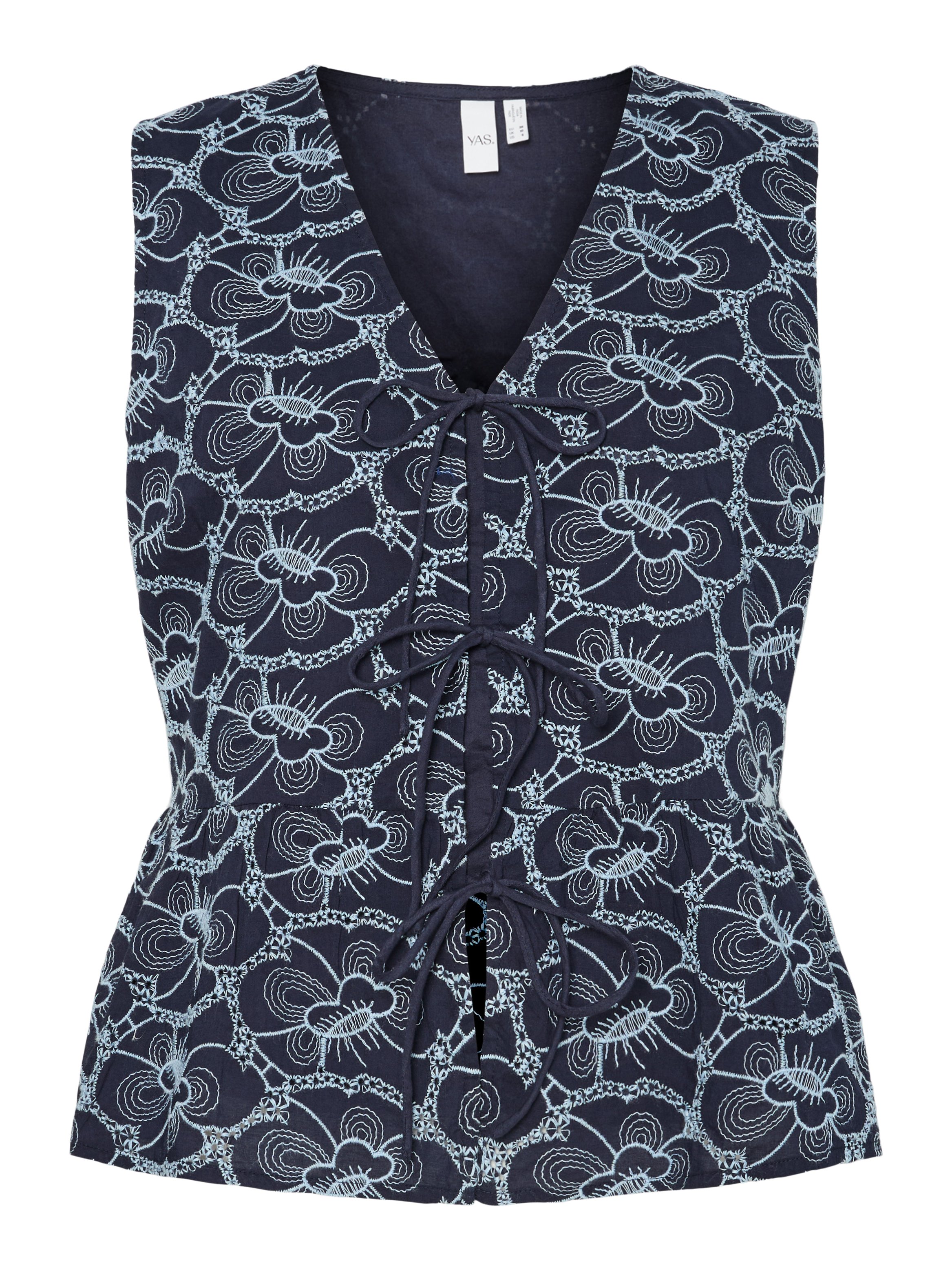 売れ筋商品|||ヤス Tシャツ レディース トップス YASIREKA TIE TOP - Top - blueberry/clear sky YAS YASIREKA TIE TOP - Top - blueberry/clear sky/beere - Zalando