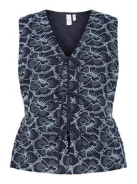 YASIREKA TIE TOP - Top - blueberry/clear sky