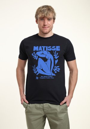 APOH LONDON MATISSE - T-shirt med print - navy blue