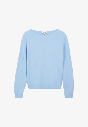s.Oliver, STRICKPULLOVER - Trui - hellblau